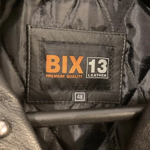 BIX 13 Fallout 3 Tunnel Snakes Black Leather Moto Jacket for cosplay - Picture 4 of 7